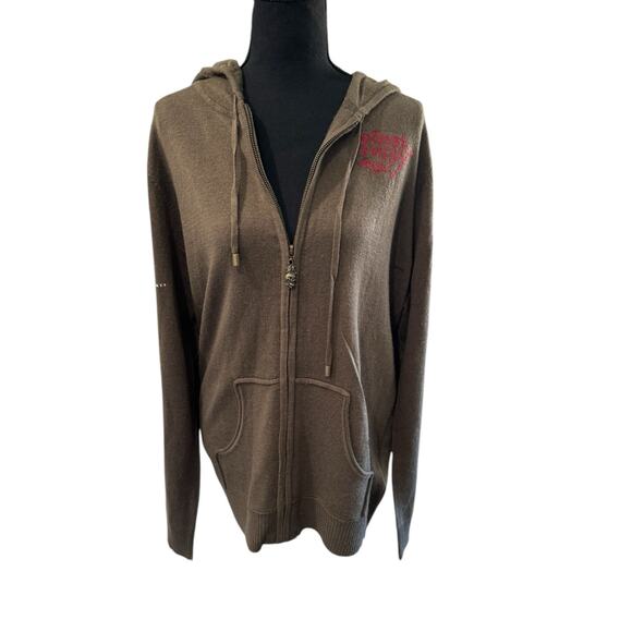 NWT! Ed Hardy Love Kills Slowly Lambswool/Alpaca Blend Sweater - XL (Unisex) - Picture 4 of 9